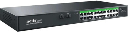 Коммутатор Netis P124GC L2 24x1Гбит/с 2SFP 24PoE+ 360W неуправляемый