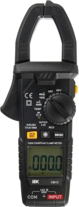 Клещи токоизмерительные IEK ARMA2L 5 CM1C, измер.ток: переменный [a2l5-cm13-01]