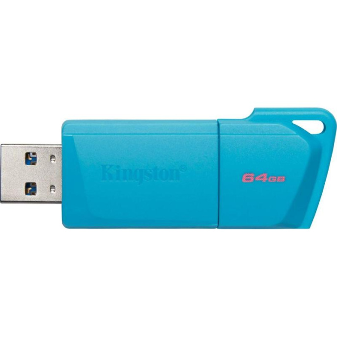 Kingston USB Drive 64GB USB 3.2 DT Exodia M DTXM - NEON AQUA BLUE  