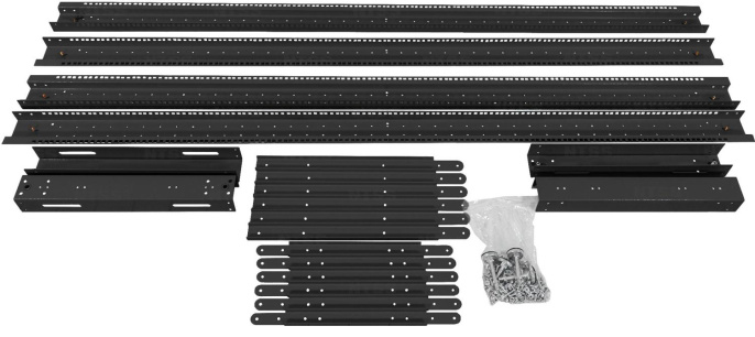 Стойка двухрамная NTSS NTSS-2POR24U/600-1000-BL 24U 550ммx1000мм 600кг черный
