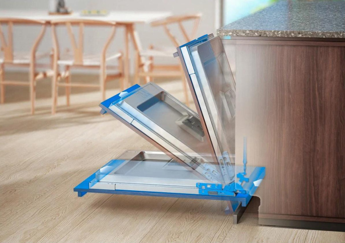 Встраиваемая посудомоечная машина Electrolux EEA12100L,  узкая, ширина 44.6см, полновстраиваемая, загрузка 9 комплектов