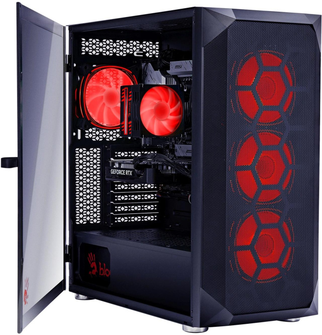 ПК Bloody BD-PC RB65C2 MT Ryzen 5 7500F 3.7 32Gb SSD1Tb RX 7700XT 12Gb Windows 11 Home 64 2.5xGbitEth WiFi BT 650W черный RUS 2111350