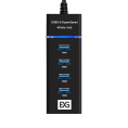 Exegate EX299788RUS USB-Хаб концентратор 4-в-1 ExeGate DUB-331T кабель-адаптер USB3.0 -- 3xUSB2.0, 1xUSB3.0, Plug&Play, черный