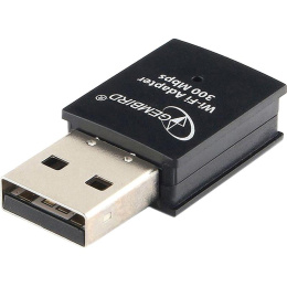 Сетевой адаптер Gembird WNP-UA-005 WiFi 300 Мбит, мини, USB, 802.11b/g/n, RTL8192EU