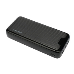 Gembird Портативный аккумулятор, 20000мАч, 2A, черный GPB-20