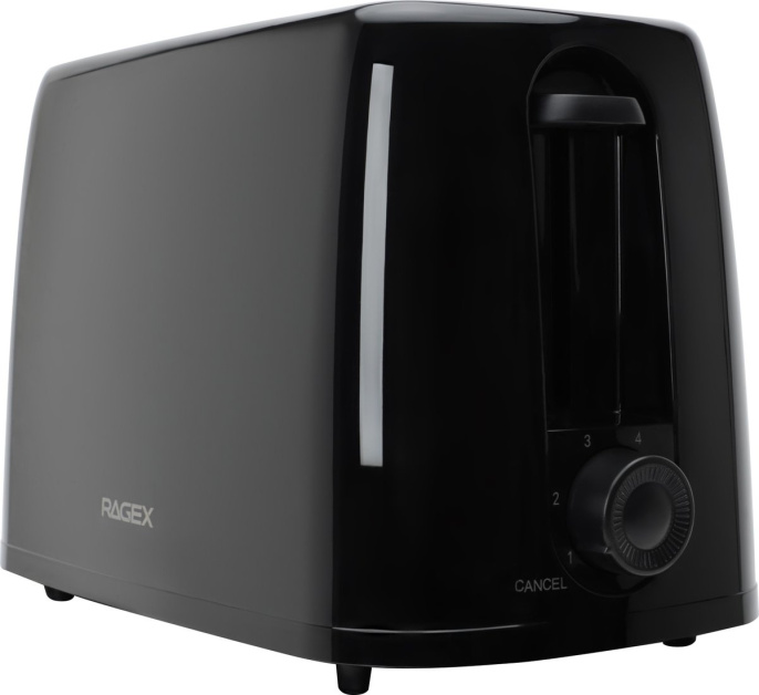 Электрический тостер RAGEX R1302-000, 650Вт, цвет: черный