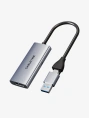 Адаптер видеозахвата CABLETIME CB66G (CT-ACHC3P-AG) USB 3.0 A+C в HDMI с помощью PD100W