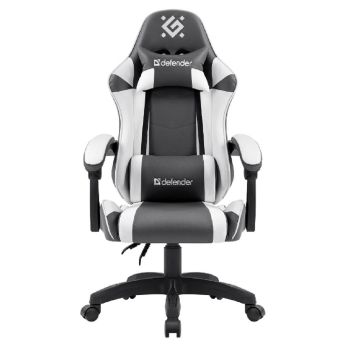 Игровое кресло Defender Fortune Серый/белый,класс 4,PU_5 64026