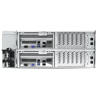 Платформа системного блока AIC HA401-VG_XP1-A401VG01 A401VG01 4U 24-bay storage server, 24x SATA/SAS hotswap 3.5"/2.5" universal "bay, 2x canister, 4x 9mm 2.5" nternal bay, 12G expander board with 2x SFF-8643, 2xSFF-8644, 1300W 1+1 redundant power supply,