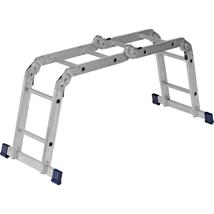 Шарнирная алюминиевая лестница СИБРТЕХ 4х2 97879