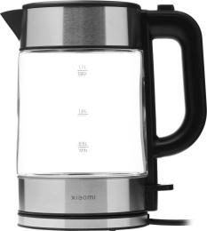 Чайник электрический Xiaomi Electric Glass Kettle RU, 1.7л, стекло/пластик