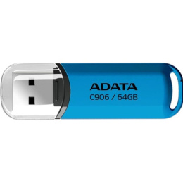 ADATA USB2.0 64Gb ADATA C906 Classic AC906-64G-RWB , пластик, с колпачком, голубой