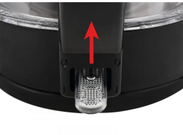 Чайник электрический Tefal KO450832 8010000465 1.7л. черный корпус: стекло/пластик 8010001400