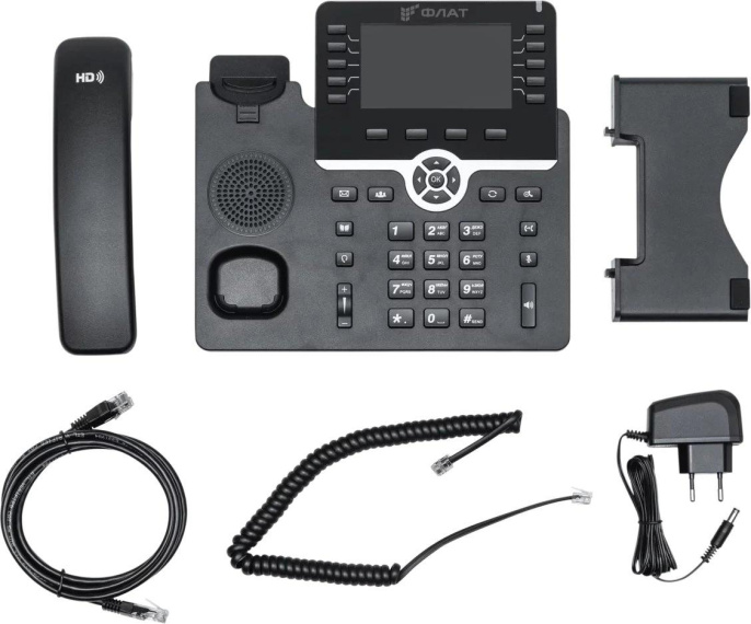 Телефон IP Флат Flat-Phone-B10/RU черный