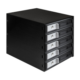 Корзина для HDD ExeGate HS535-12G универсальная, на 5*3,5" SATA3/12G SAS HDD, занимает 3*5,25" отсека, RTL EX289284RUS