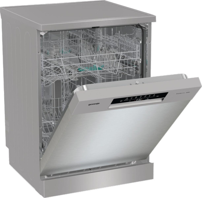Посудомоечная машина Gorenje GS642E90X ( 2 корзины ),  полноразмерная, напольная, 59.9см, загрузка 13 комплектов, серебристая