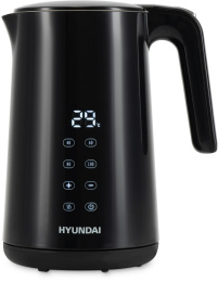 Чайник электрический Hyundai HYK-S4017 1.7л. 2200Вт черный корпус: металл