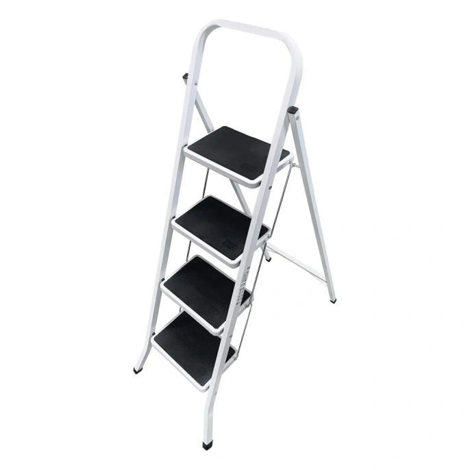 Стальная стремянка LadderBel 4 ступени с антискользящим покрытием STR-ST-4WSRM