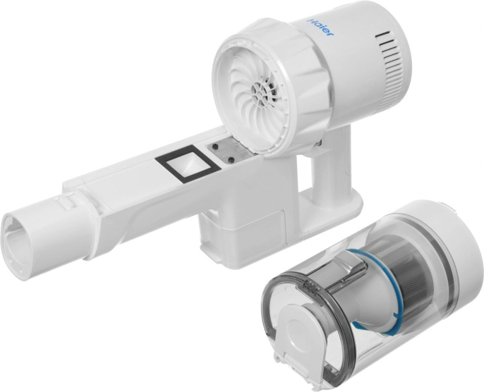 Вертикальный пылесос (handstick) HAIER HVC250, 250Вт, белый/белый [fg02u0m00ru]