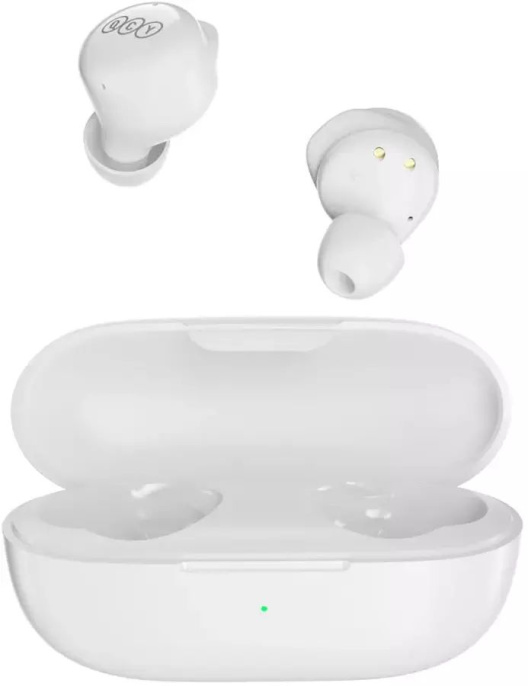 Беспроводные наушники QCY-T17 White Чипсет: Jieli AD6973D. Bluetooth 5.1. Поддержка профиля: HFP/A2DP/AVRCP. Динамик: 6 мм динамический драйвер. Время музыки: 7.5 ч. Время вызова: 4.5 ч. (BH21Q17A)