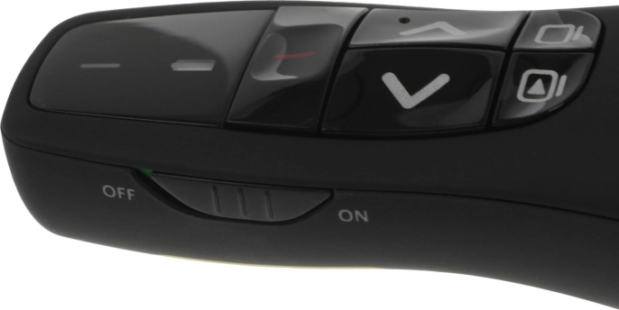 Презентер Logitech R400 Radio USB 15м черный