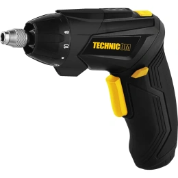 Аккумуляторная отвёртка TECHNICOM 4В, 1.3Ач, 200 об/мин, LED фонарь, 10+1 ступеней крутящего момента TC-CS106