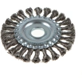 Щетка крацовка для УШМ, дисковая, жгутированная, 125 мм GREPP 211-125