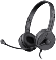 Гарнитура проводная DEFENDER Tune (Мотив) 160 черный (2хJack 3.5mm, кабель 1.8м) (63164)