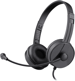 Гарнитура проводная DEFENDER Tune (Мотив) 160 черный (2хJack 3.5mm, кабель 1.8м) (63164)