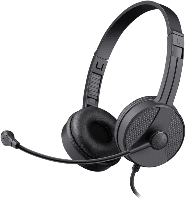 Гарнитура проводная DEFENDER Tune (Мотив) 160 черный (2хJack 3.5mm, кабель 1.8м) (63164)