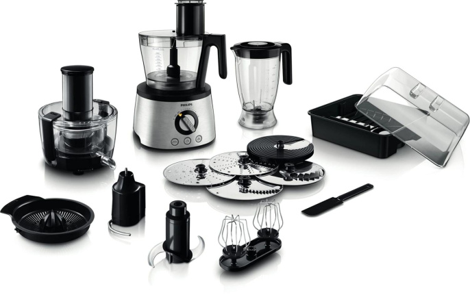 Кухонный комбайн Philips HR7778/00, серебристый