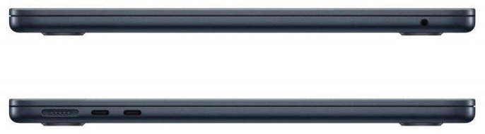 Ноутбук Apple MacBook Air A2681, 13.6", IPS, Apple M2 8 core 3.5ГГц, 8-ядерный, 16ГБ 256ГБ SSD,  macOS,  полночный [mc7x4hn/a]