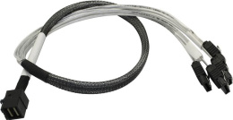 Кабель Linkreal SFF-8643-8643-1M HD Mini-SAS/HD Mini-SAS 1м (подключение к контроллеру с разъемом SFF-8643 объединительные панели с разъемами SFF-8643 HDD или корзину, SFF-8643/SFF-8643)