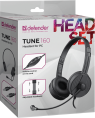 Гарнитура проводная DEFENDER Tune (Мотив) 160 черный (2хJack 3.5mm, кабель 1.8м) (63164)