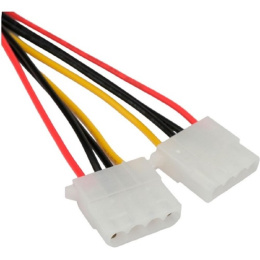Cablexpert Кабель-разветвитель питания SATA Sata 15pin M / 2xMolex 4pin F , медь, 20см, пакет CC-SATA-2MOLEX-20CM