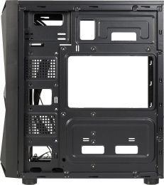 Корпус ATX Aerocool Glider Cosmo-G-BK-v1, Midi-Tower, без БП,  черный