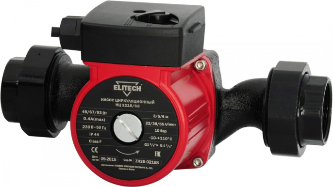 Насос циркуляционный Elitech НЦ 3218/6Э 93Вт 3300л/час 180470