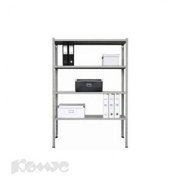 Стеллаж ПРАКТИК MS металл, 1850x1000x300мм серый [s24199153402]