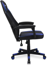 Кресло игровое Oklick -121G, искусственная кожа/сетка, до 150кг, черный/синий