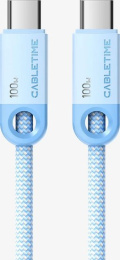 Кабель USB-C CABLETIME CUP0H (CT-CM100-PBL1) синий 1 м для смартфонов, планшетов