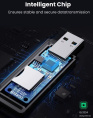 Кардридер UGREEN CM104 40752 USB 3.0 to TF + SD Dual Card Reader. Цвет: черный