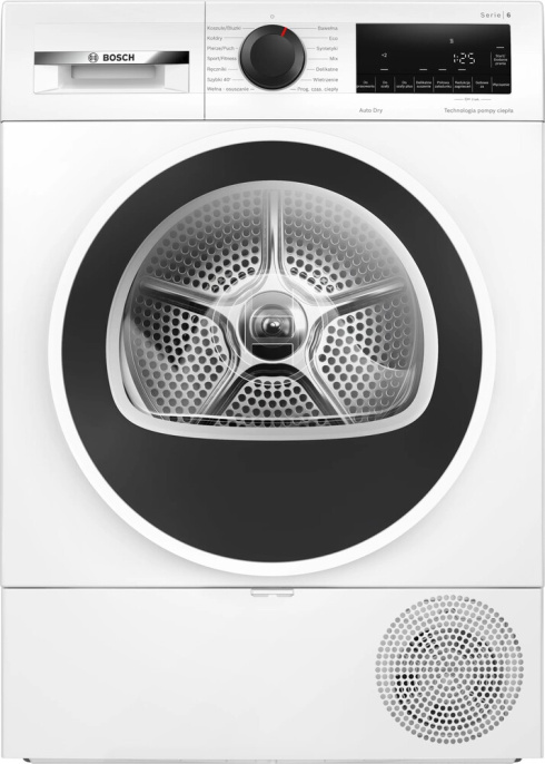 Сушильная машина Bosch WQG1417GPL отдельностоящая, сушка: конденсация с тепловым насосом, загрузка до 9 кг, глубина 61.3 см с люком 64.8 см , энергопотребление new D, 14
