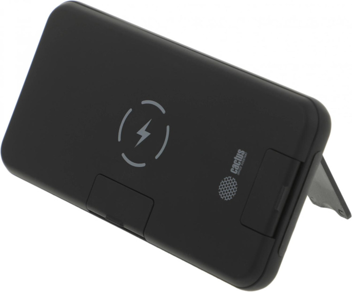 Внешний аккумулятор (Power Bank) Cactus CS-PBFSQT-10000,  10000мAч,  черный