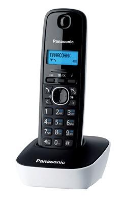 Радиотелефон Panasonic KX-TG1611RUW,  белый и черный