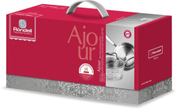 Ковш Rondell Ajour RDS-1052, 1.5л, с крышкой, стальной