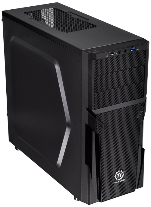Корпус ATX Thermaltake Versa H21, Midi-Tower, без БП,  черный [ca-1b2-00m1nn-00]