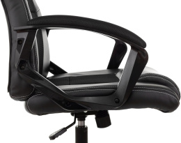 Кресло игровое ZOMBIE Arena, ткань/экокожа, до 120кг, черный (ZOMBIE ARENA BLACK)