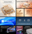 ПК Мини Chuwi AuBox Core i9 13900HK 2.6 16Gb SSD512Gb Iris Xe Windows 11 Pro 2x2.5GbitEth WiFi BT 120W серебристый/черный (15894288)