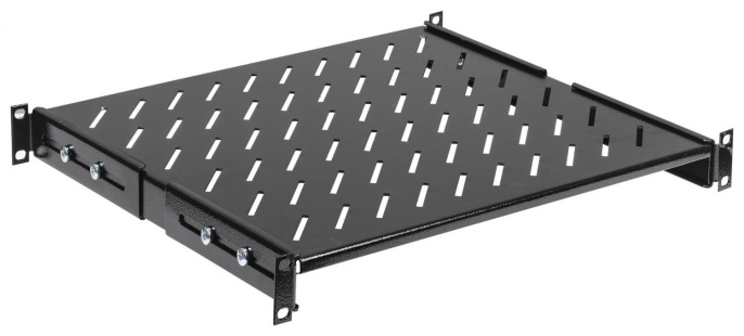Полка стац. ITK (FS05-400PI-R) 1U 100кг. 19" 400мм черный (упак.:1шт)