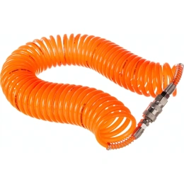 Шланг спиральный с быстроразъемными соединениями 10 м; 6x8 мм; 15 бар; ПВХ INTERTOOL PT-1704